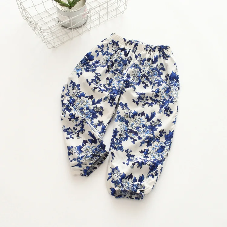 Летние длинные штаны для маленьких мальчиков и девочек детские брюки тонкие с