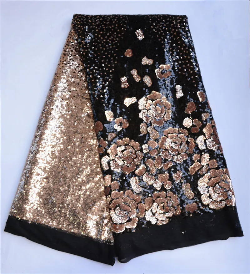 JLN12 французский африканский тюль кружева ткани расшитой пайетками фуксия женщин