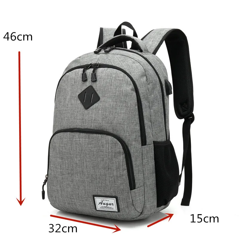 Мужской водонепроницаемый рюкзак из ткани Оксфорд с USB-зарядкой | Багаж и сумки