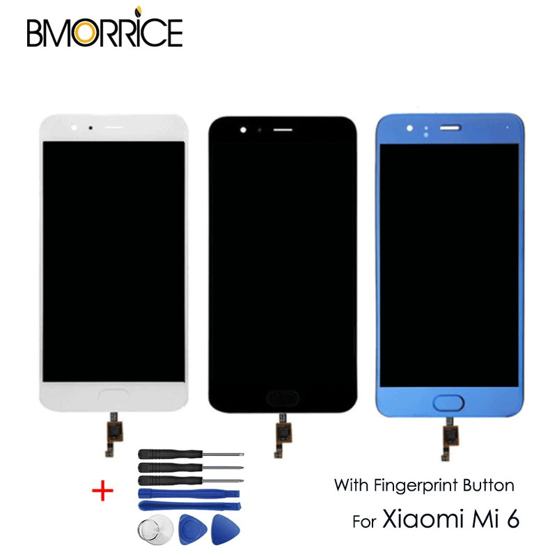 5 15 3 дюйма Оригинальный ЖК дисплей для Xiaomi Mi6 Mi 6 сенсорный экран с кнопкой