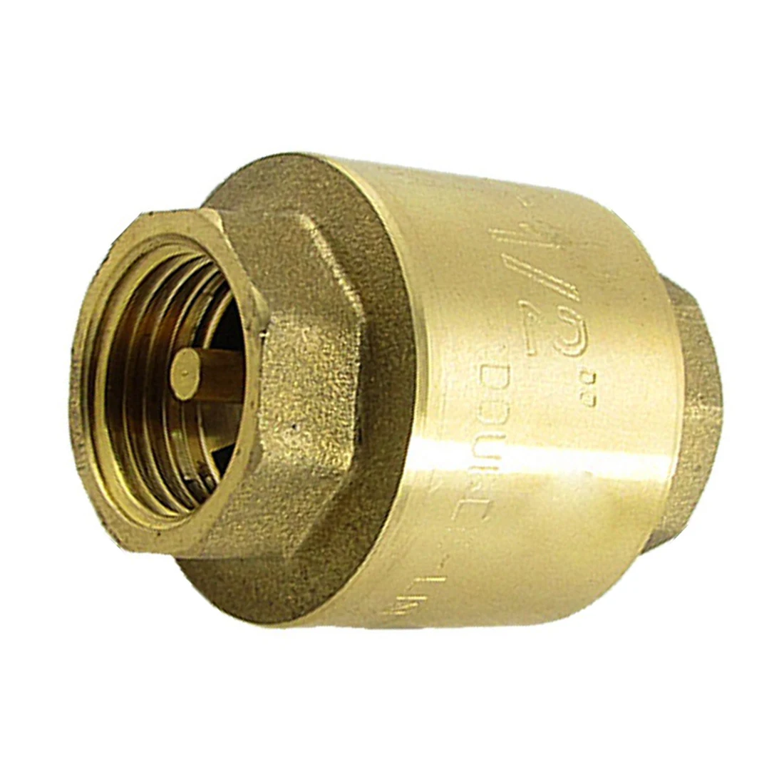 Вертикальный латунный пружинный обратный клапан размером 1/2 дюйма|non-return valve|spring