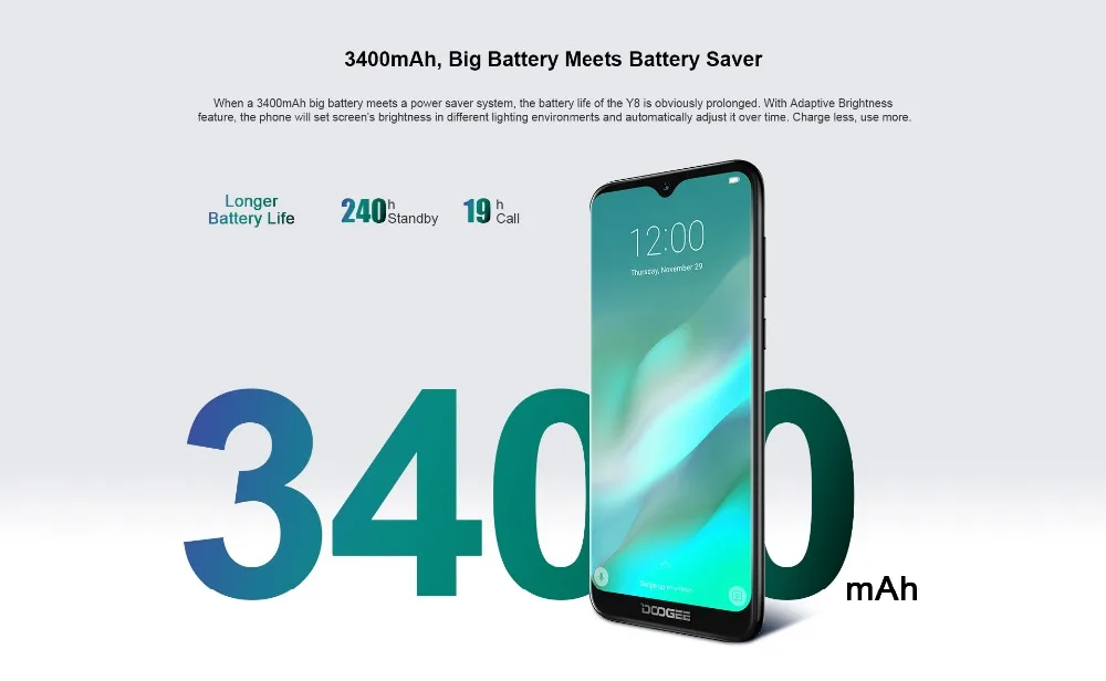 DOOGEE Y8 смартфон с четырёхъядерным процессором MTK6739 ОЗУ 3 ГБ ПЗУ 32 Android 9 0 | Мобильные