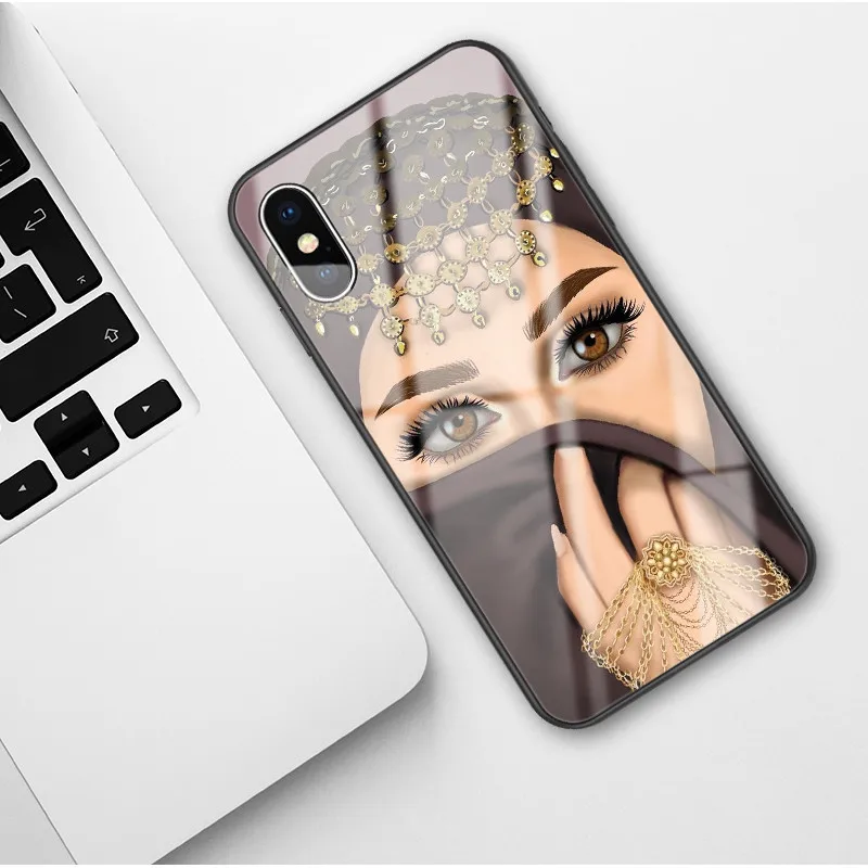 Стеклянный чехол для iPhone X 7 8 10 6 s XS faith Plus роскошный силиконовый