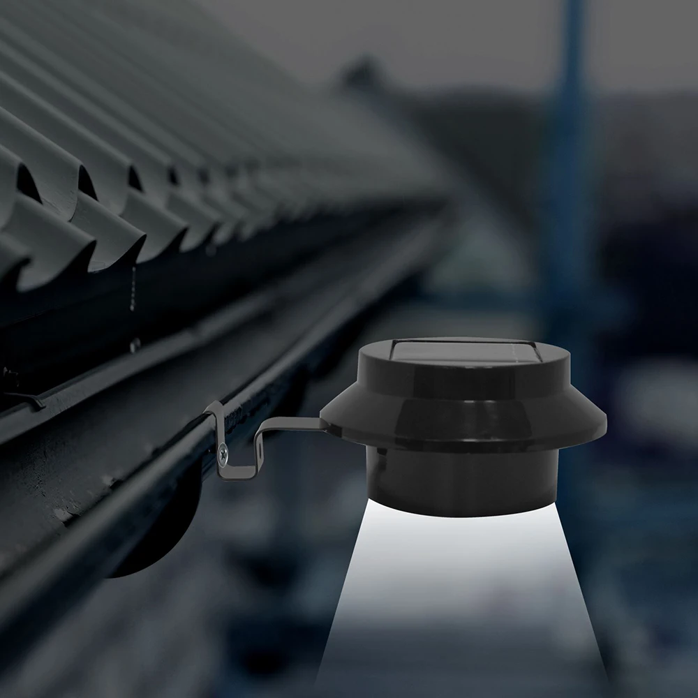 Новый 6 шт Led Солнечный Мощность желоба двери забор для крыши из светильник