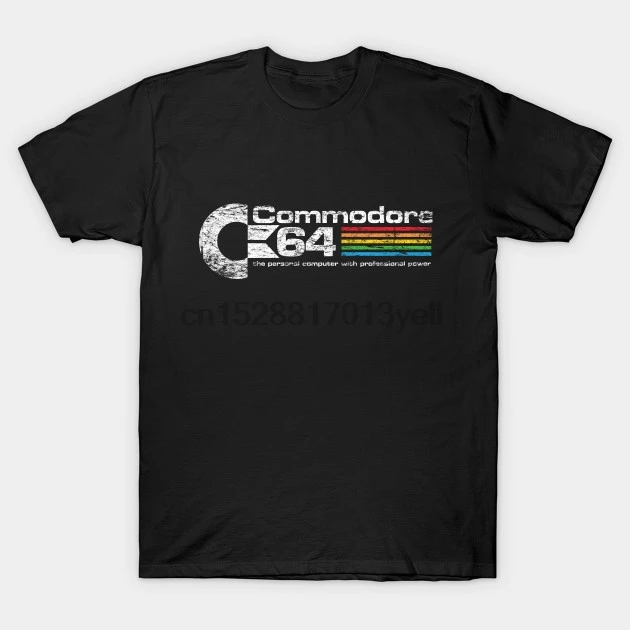 Фото Модная дизайнерская футболка с иконом эмодзи Commodore 64|Мужские футболки| |
