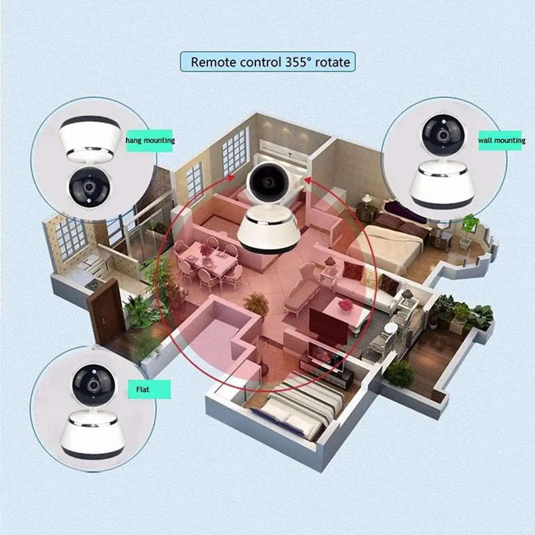V380 приложение для телефона HD 720P Мини IP камера Wifi камера беспроводная P2P камера безопасности ночное видение ИК Робот детский монитор Поддержка(SD C