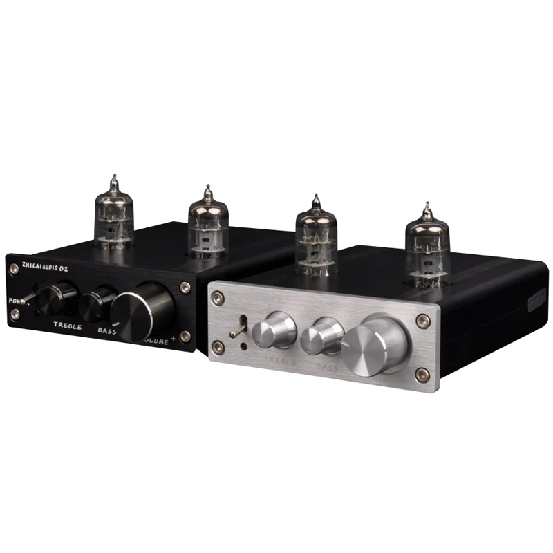 Zhilai D2 мини hifi Tube Preamp 6J1 Клапан аудио предусилитель двойной канала ВЧ бас с