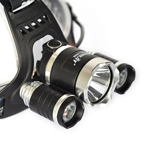 BORUIT 6000LM 3x XM-L T6 светодиодный налобный фонарь Налобный осветитель фонарик+ 2X18650+ AC/USB/автомобиль Зарядное устройство Велоспорт велосипед Кемпинг Портативный свет