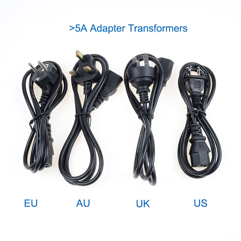 AC 100/240V к DC 5V 12V 24V Светодиодный источник питания 1A 2A 3A 5A 6A 8A 10A трансформатор освещения для светодиодной ленты CCTV камеры безопасности