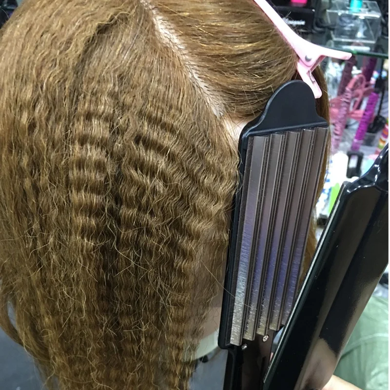 Черные прямые волосы устройство для завивки волос гибкие маленький изгиб 110 240 В| |