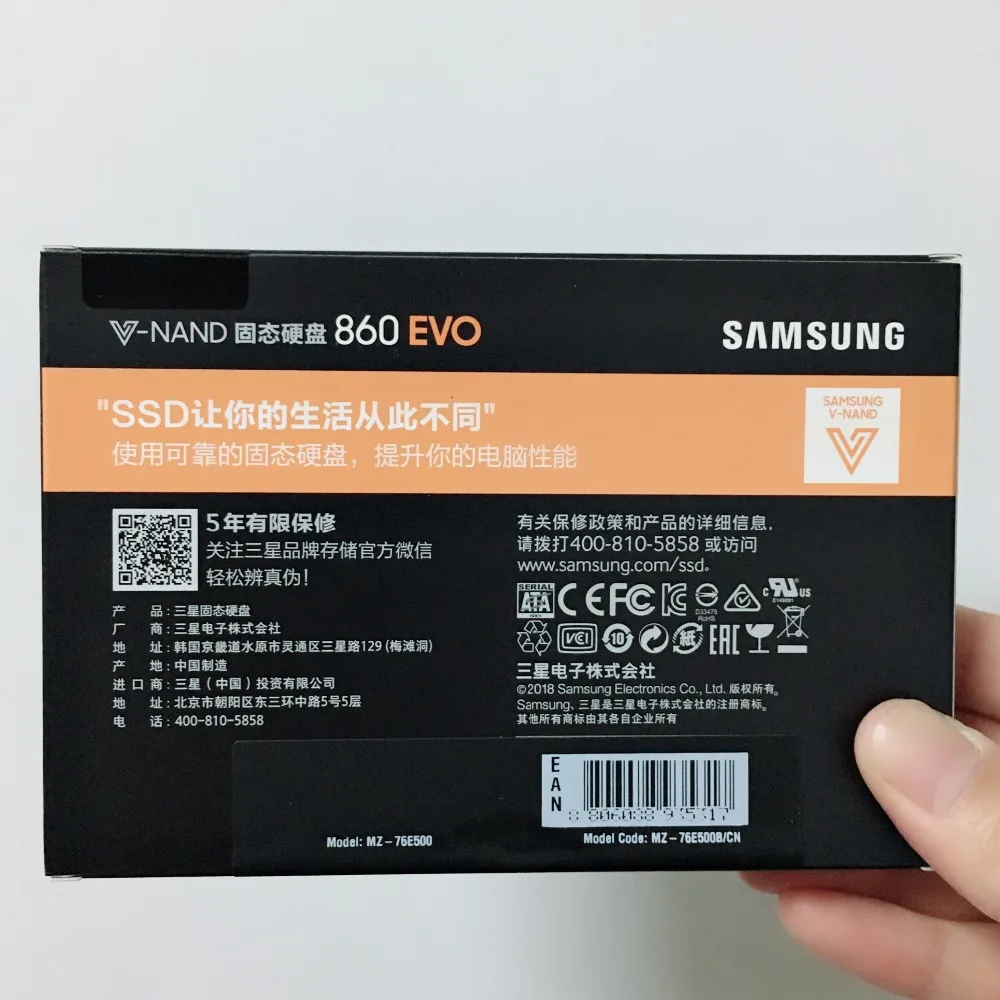 Компьютер SAMSUNG настольный ноутбук сервер для ноутбуков 2 5 860 EVO 860EVO 500 Гб г SATA3 SSD