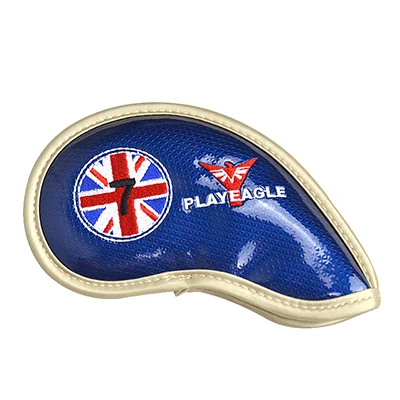 PLAYEAGLE 10 шт./компл. толщина ПУ кожаный чехол для гольфа непромокаемая, легко мыть железный наконечник с рисунком