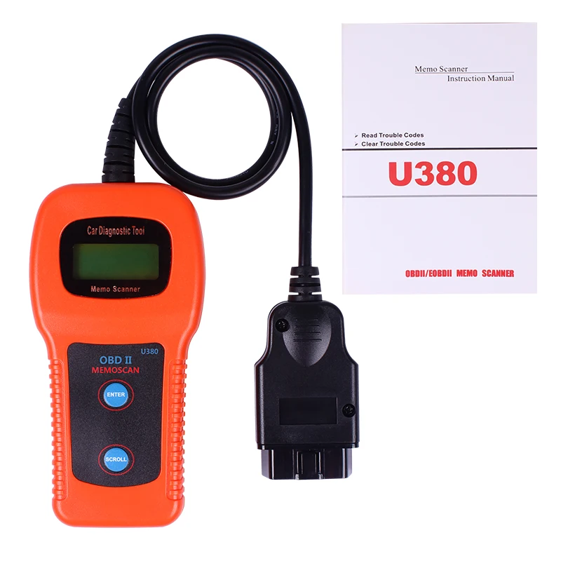 U380 автоматический сканер OBD2 считыватель кодов неисправностей ясное
