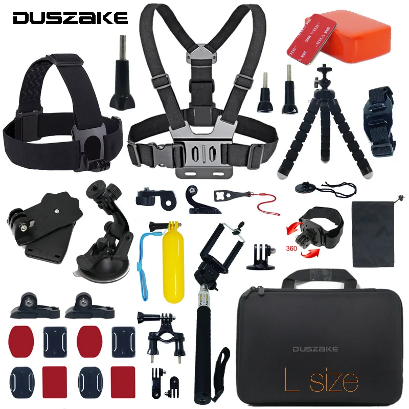 Duszake DG35 комплект для Gopro Hero 6 Камера аксессуары Go Pro 5 крепление Xiaomi Yi 4k Экен|Чехлы