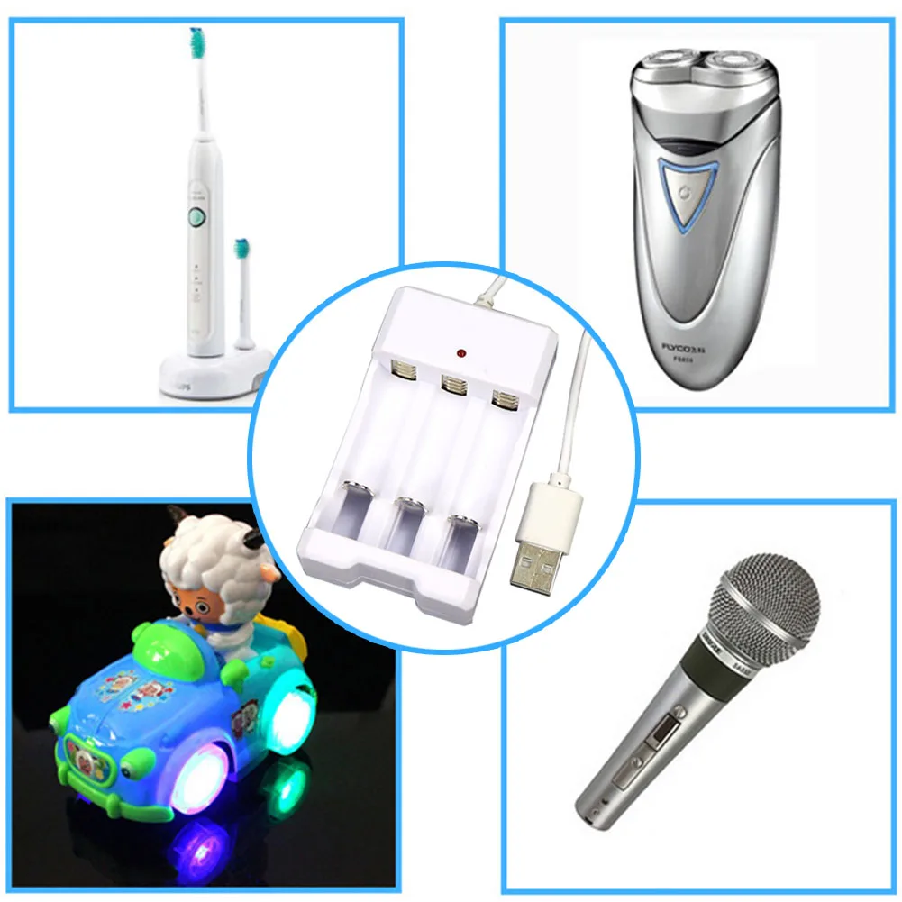 Регулируемый адаптер зарядки стенд зарядное устройство перезаряжаемые USB 3 слота