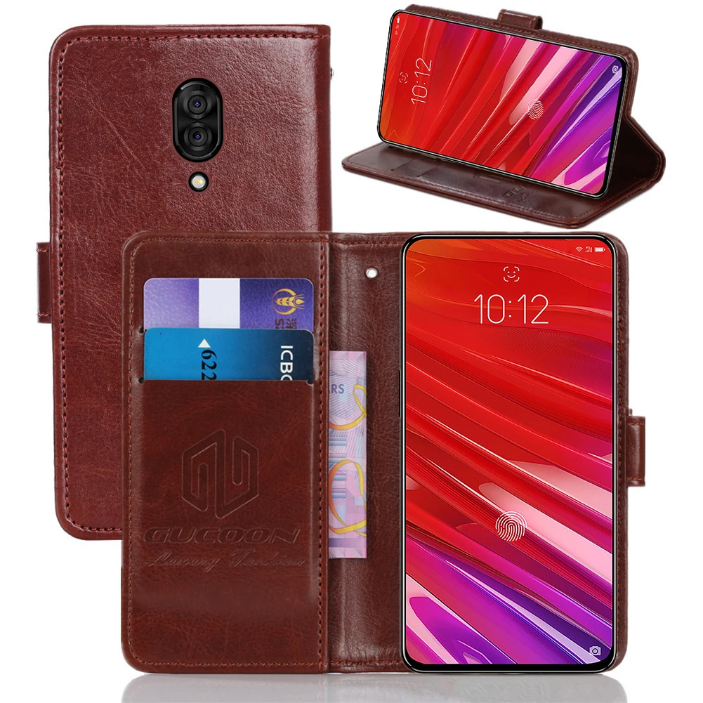 Классический чехол-бумажник GUCOON для lenovo Z5 Pro GT 855 Z5s чехол из искусственной кожи винтажный флип-чехол для Leagoo S10 модная сумка для телефона