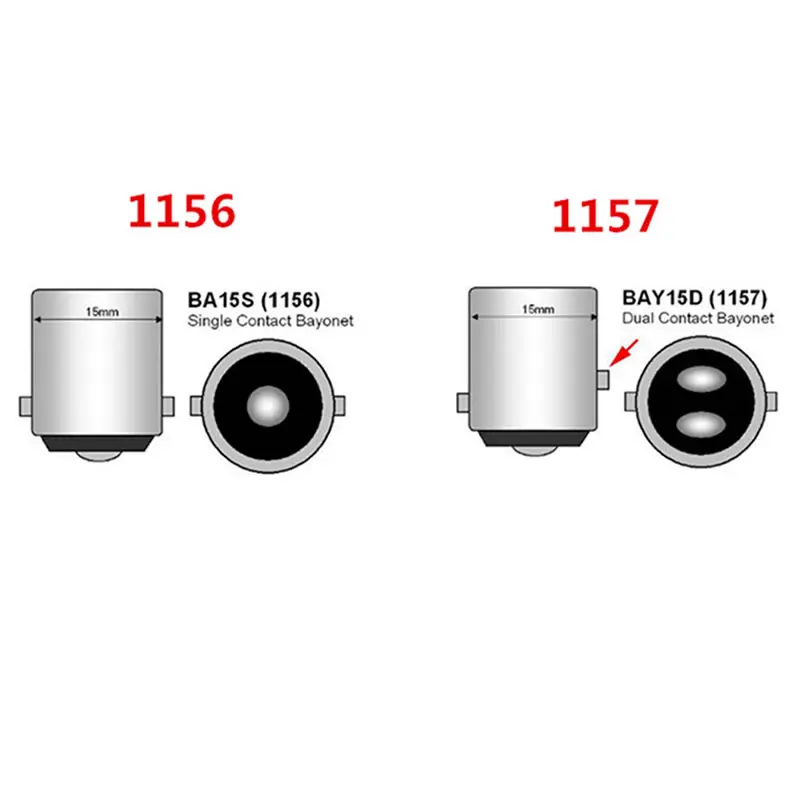 

1X High Quality BA15S 1156 BAY15D 1157 H8 Led Light 4014 30 SMD Anti-fog Lamp Brake Bulb with lens High Brightness White DC 12V