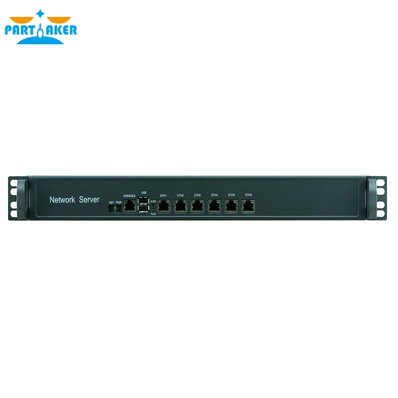 Причастник F4 Intel Celeron 3855U pfsense брандмауэр дешевый мини сервер компьютер с 6 intel 1000M LAN