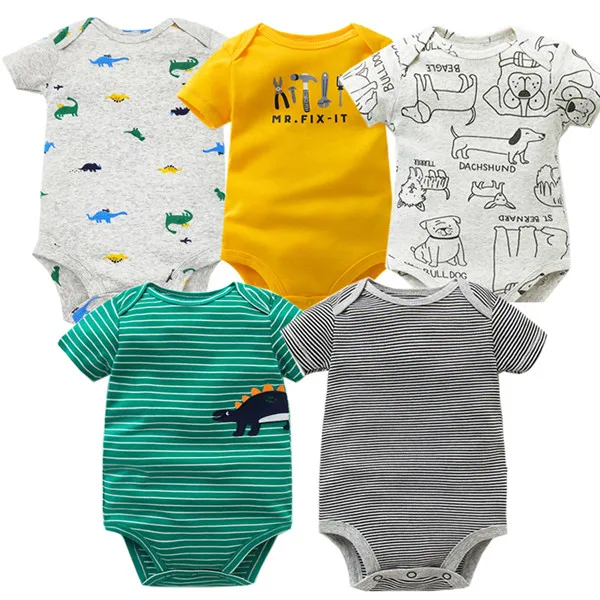 U 5 шт./лот от Carter's, детский костюмчик, с о-образным вырезом Изделие из хлопка с короткими рукавами Одежда для малышей высокое качество детский комбинезон для младенцев, для новорожденных, для детей Одежда для мальчиков и девочек - Цвет: U