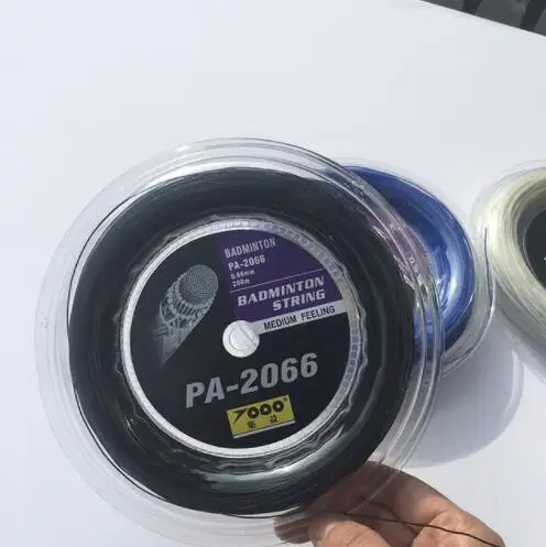 Black 0,66 мм 200 м PA2066 струна для бадминтона/PA-2066 струна для бадминтона 200 м - Цвет: Black
