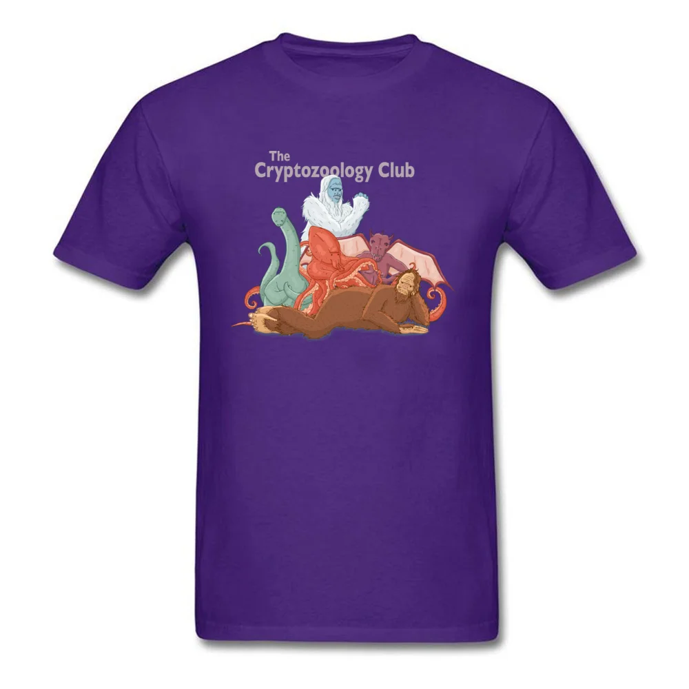 Новинка 2018 футболка Мужская Cryptozoology Club с героями мультфильмов неодимовые летние