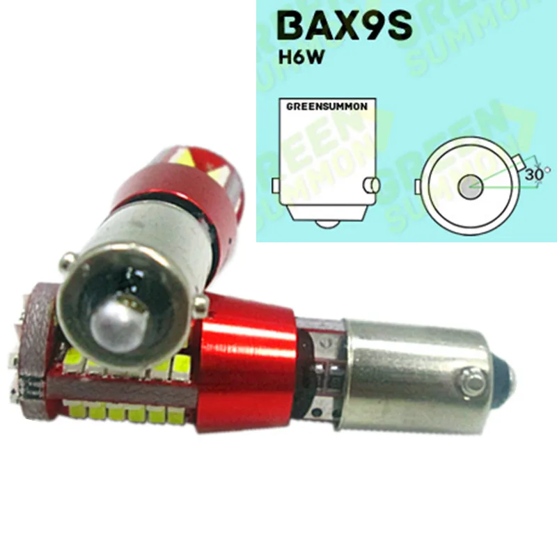 2 шт./лот BA9S BAX9S BYX9S canbus T4W H6W H21W led W5W 57led 3014 SMD Боковые указатели поворота без ошибок