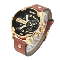 relogio masculino military big case mens quartz watches man clock luxury brand cagarny gold watch men 2 times sports wristwatch