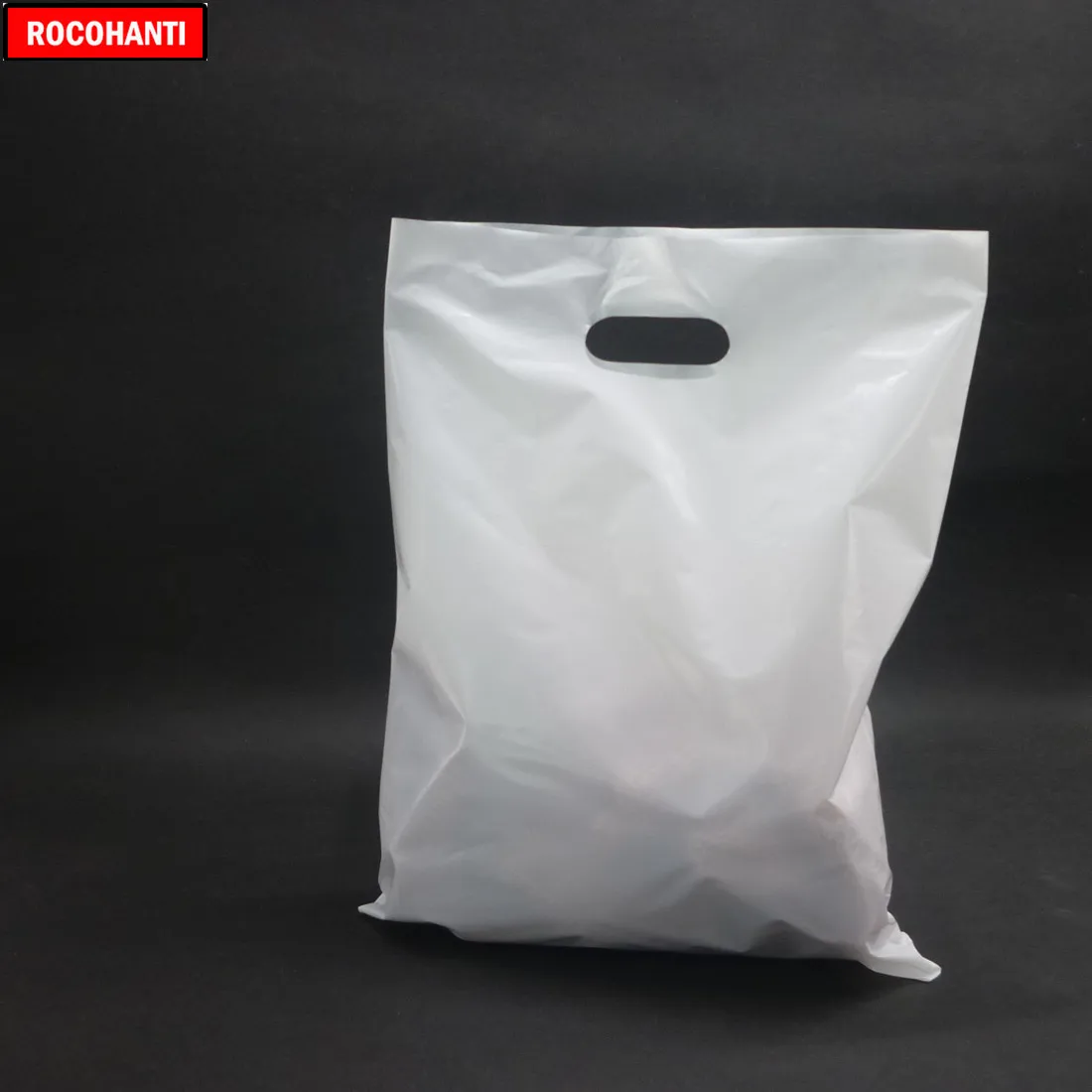 Белая полиэтиленовая сумка для покупок с логотипом на заказ 100 шт.|shopping bag|shopping bag