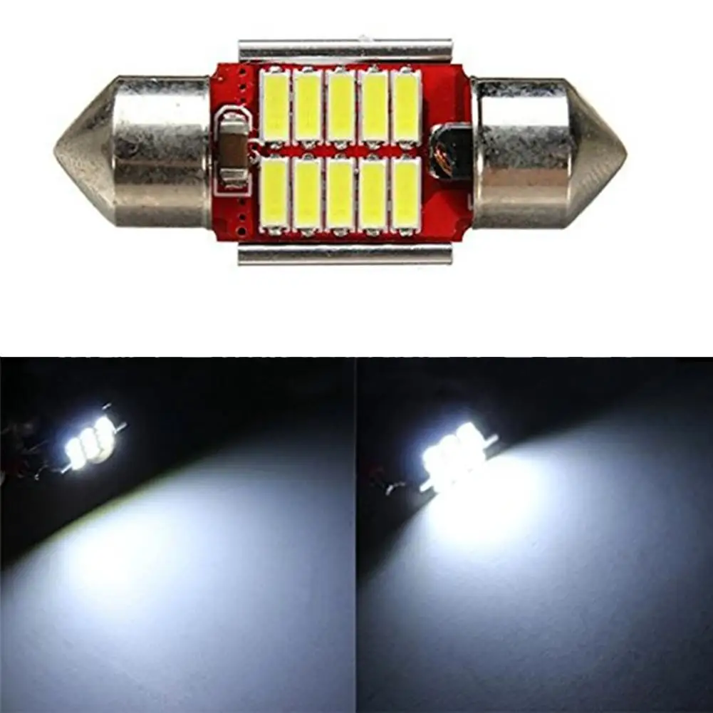 Универсальный 31 мм 4014 10SMD 5 Вт светодиодные автомобильные номерные знаки лампа