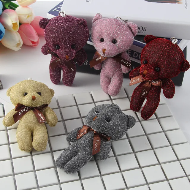 2019 Cloth Vintage Keychain Key Rings Fashion Pendant Teddy Bear Women Chain Cute Cartoon Car Bag Girls | Украшения и аксессуары