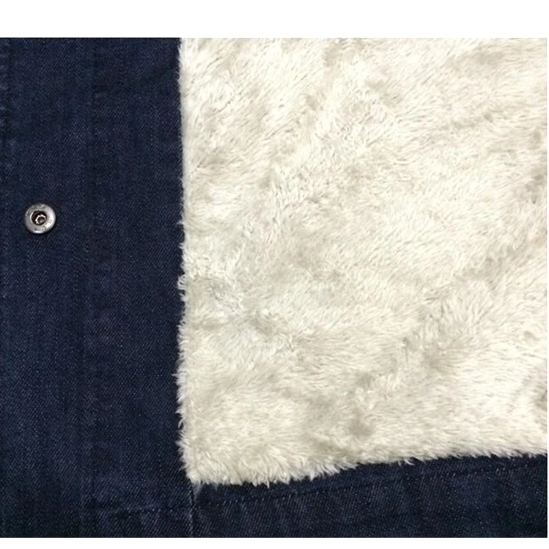 Зимняя женская теплая джинсовая куртка 2019 модель 5XL свободные винтажные джинсы с