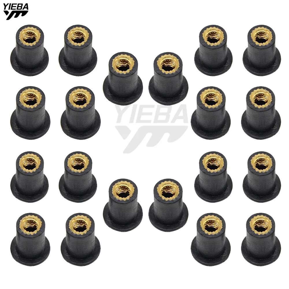 Мотоциклетные гайки 5 мм для ветрового стекла резиновая застежка Kawasaki ER6F ER6N ER 6N 6F