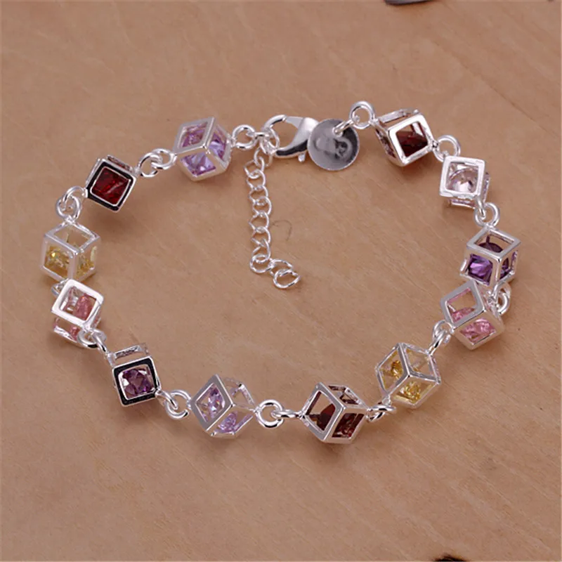 ECODAY модные ювелирные изделия серебряный цвет браслет браслеты с подвесками для