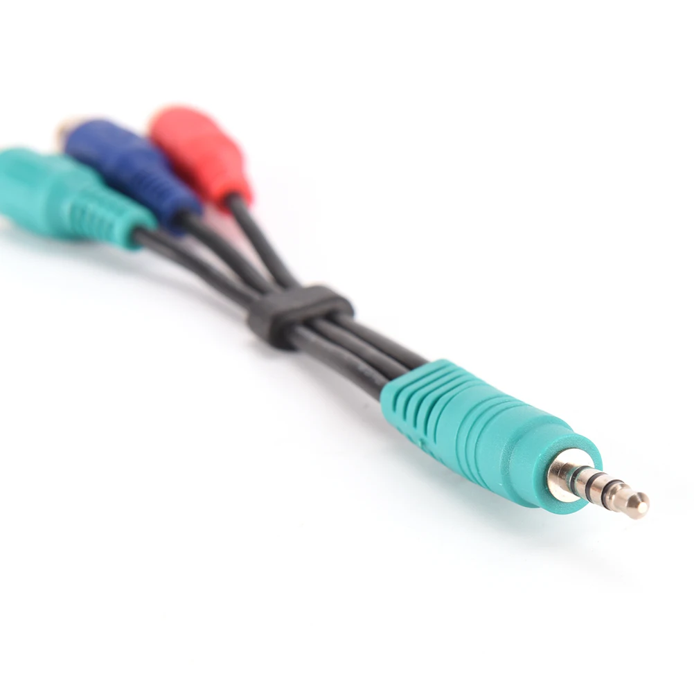 Переходник со штекера 2 5 мм на гнездо 3 RCA аудио преобразователь видео AV кабель