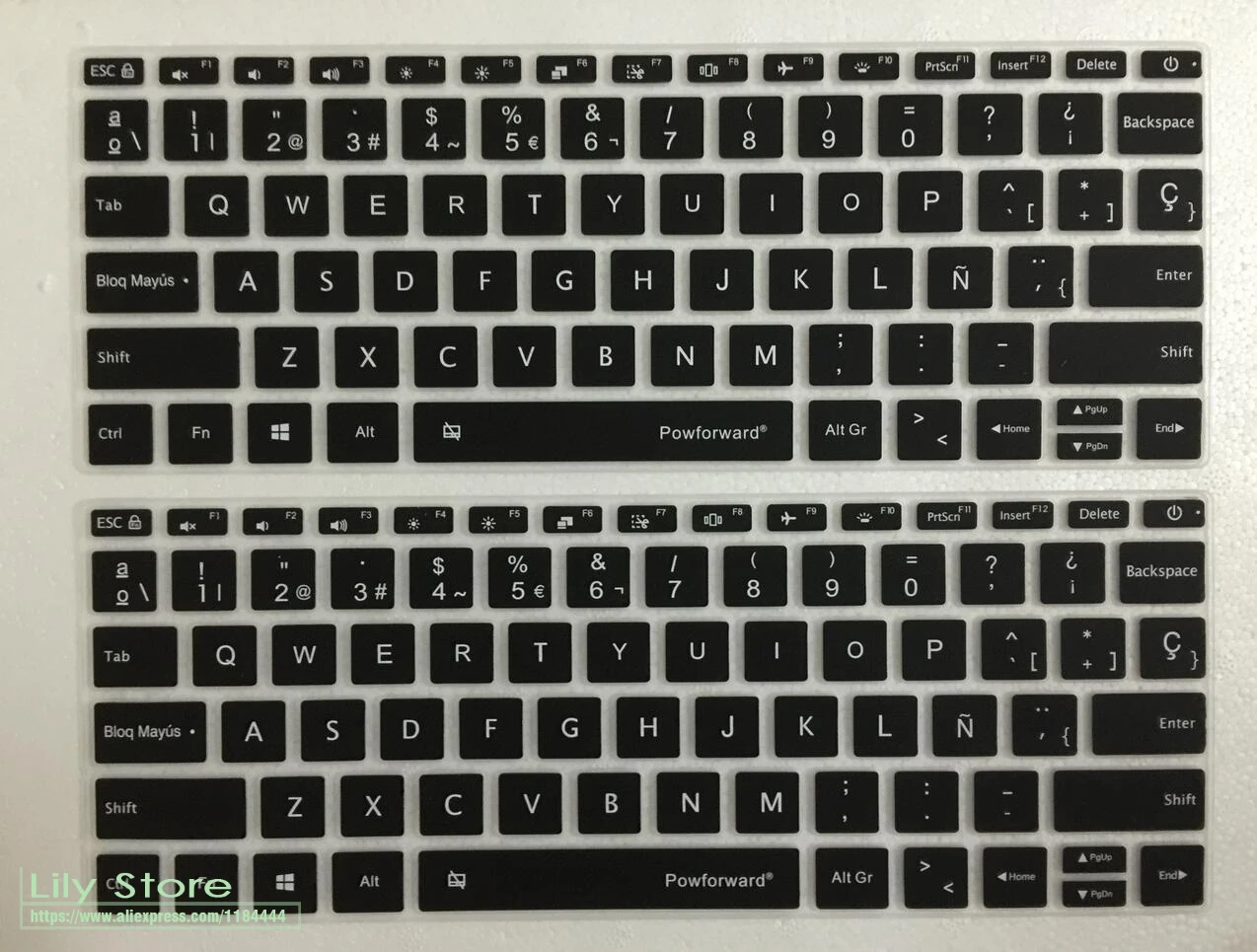 Силиконовый чехол для клавиатуры ноутбука Prorector PowForward 12 13 15 дюймов испанский для XiaoMi notebook Air 12,5 13,3 15,6 Pro Mi laptop