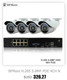 BFMore PoE Splitter 48 В Вход и 12 В Выход Мощность Over Ethernet Splitter адаптер позволит 12 В IP DC камера стать POE Камера