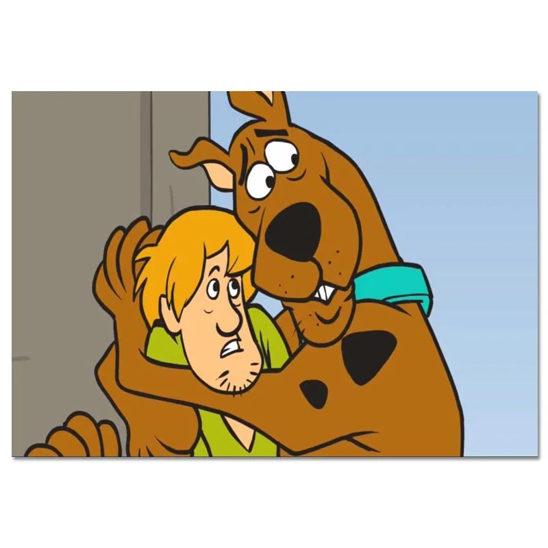 Scooby Doo Плакат на заказ холст плакат художественная отделочная ткань для дома ткань настенный плакат печать шелковая ткань 30X45 см - Цвет: Canvas Poster 13