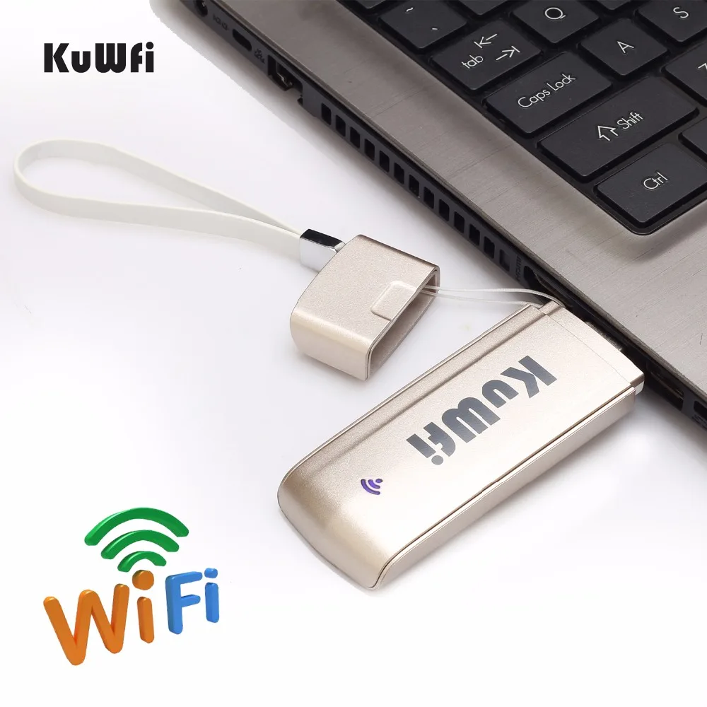 KuWfi 4G LTE Wifi роутер Мини Портативный ключ автомобильный беспроводной Wi-Fi USB модем