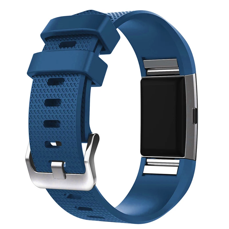 Силиконовый ремешок для часов fitbit Charge 2 сменный спортивный браслет фитнес