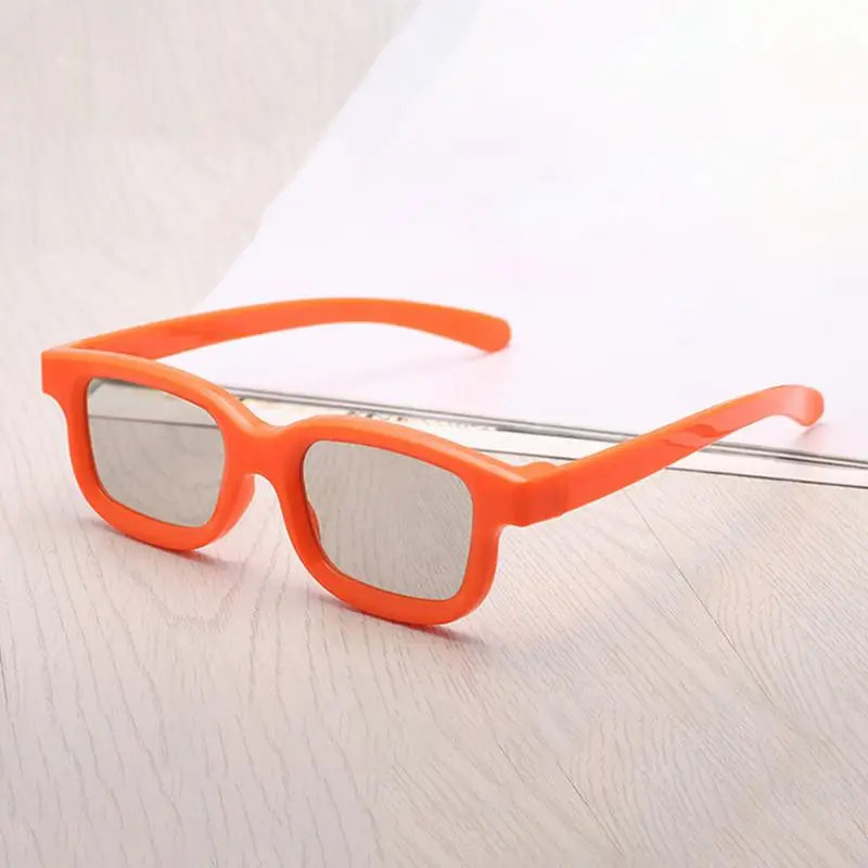 Orange 3D очки для просмотра фильмов Пластик поляризованный неанимированная-Тип Театр посвященный - Цвет: Orange