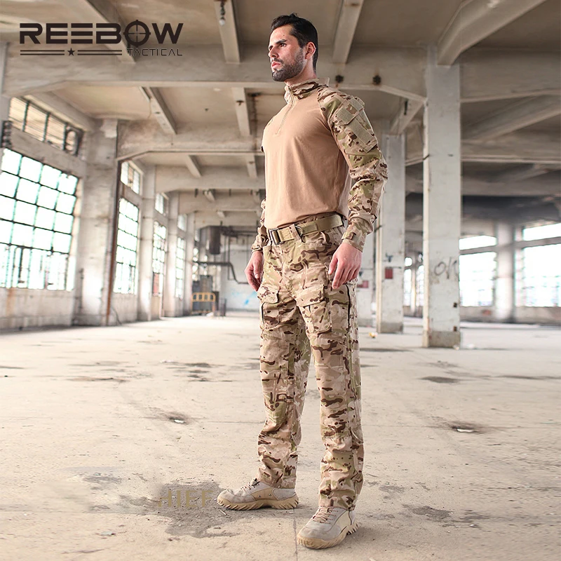 Тактическая Военная Униформа REEBOW армейская боевая рубашка мультикам форма