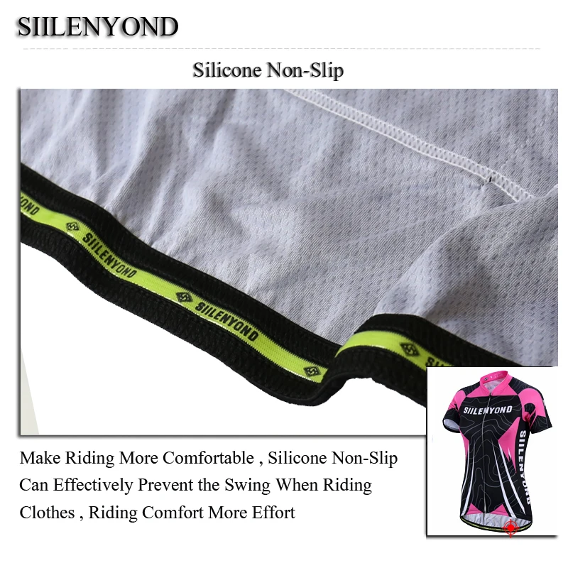 

Siilenyond 2019 Pro Women Short Sleeve Cycling Jersey Summer Quick-Dry Cycling Clothing Breathable MTB Bike Cycling Clothes