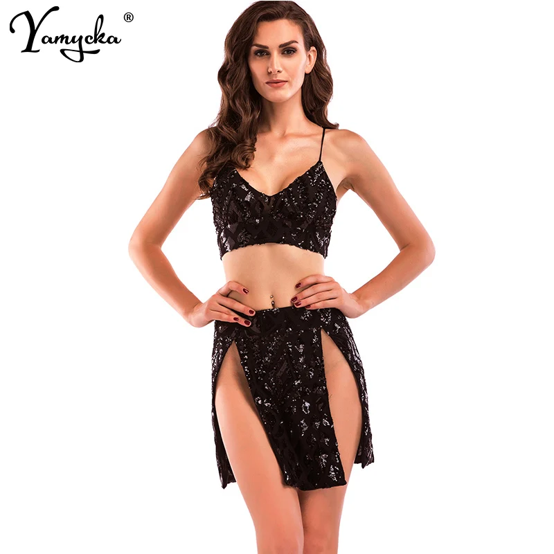 

Sexy Backless White black Sequins summer dress Women Split Bandage dresses Night club Off Shoulder robe bodycon Dress Vestidos