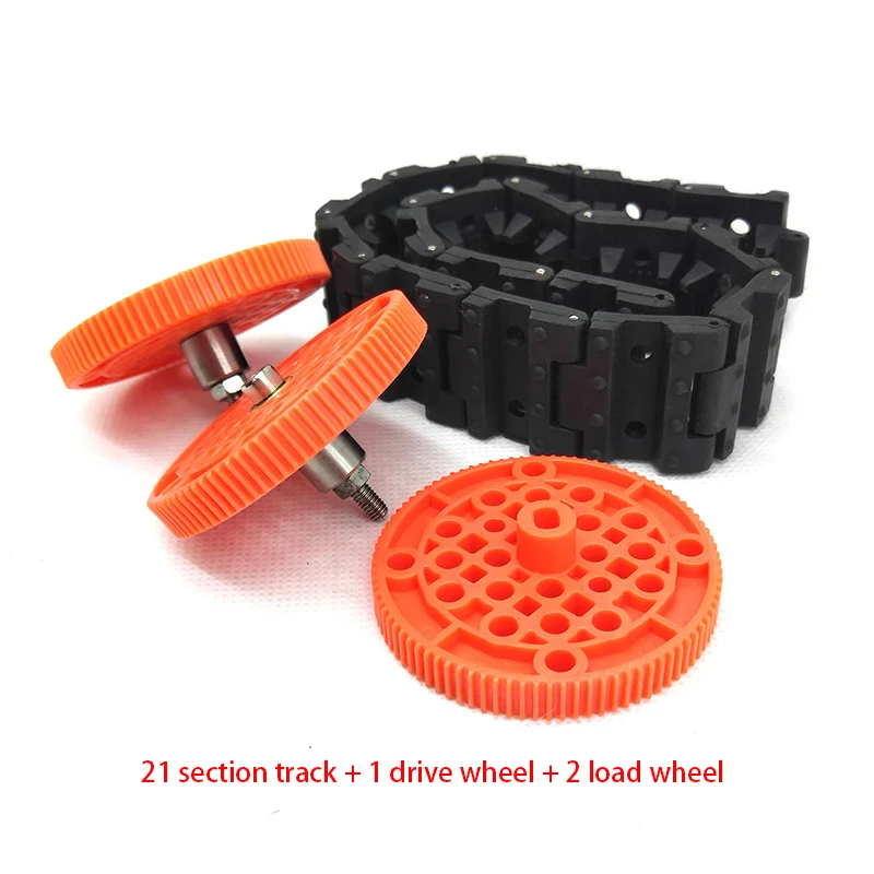 Rubber Track Drive Kit Plastic Bearing Wheel TT Motor DIY Car Accessories | Игрушки и хобби