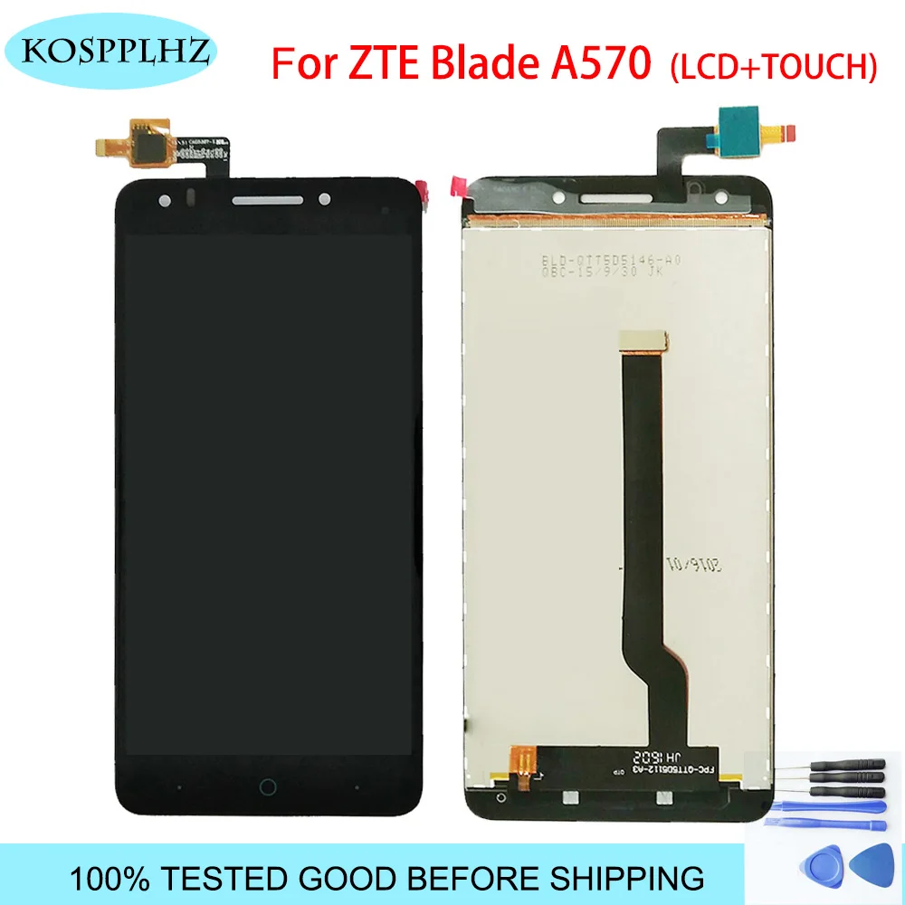 Запчасти для ремонта ЖК дисплея и сенсорного экрана ZTE BLADE A570 5 дюйма замена A 570 +