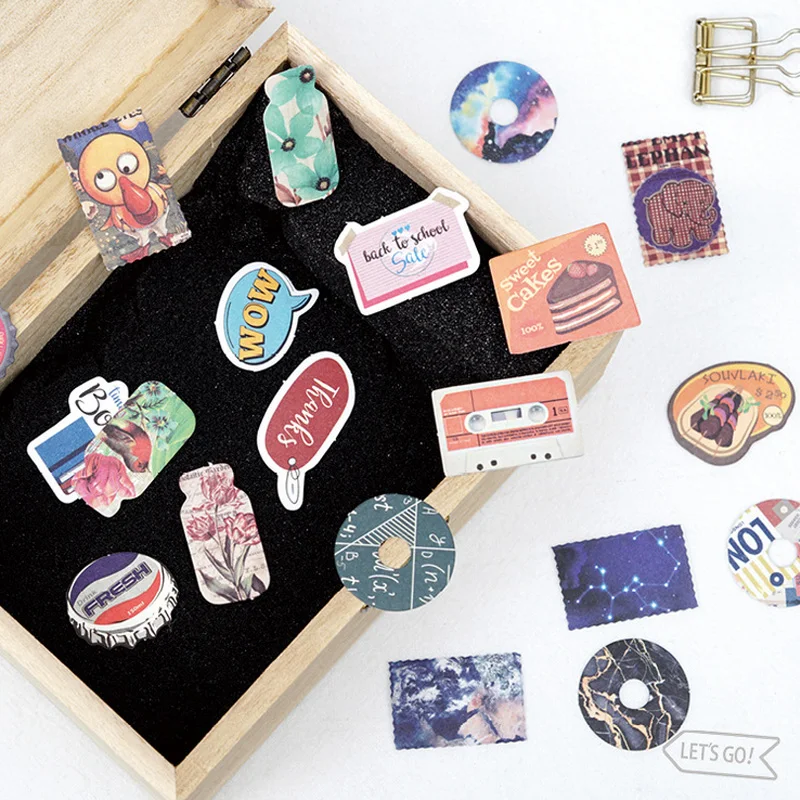 45 шт винтажная мини наклейка для поездки декоративный дневник в стиле
