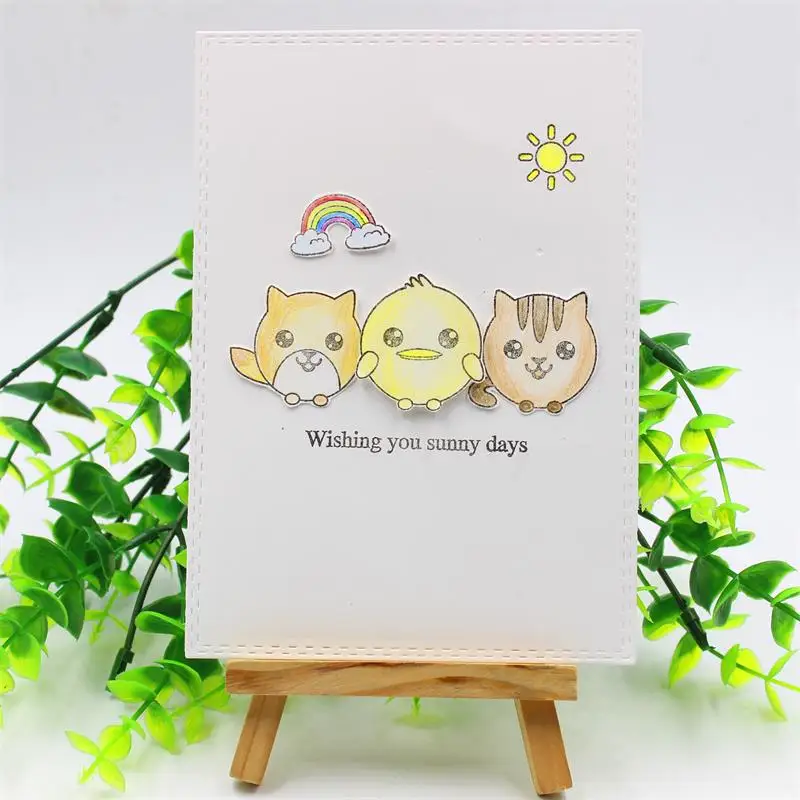 Прозрачные силиконовые штампы Happy Forever для скрапбукинга сделай сам/изготовления