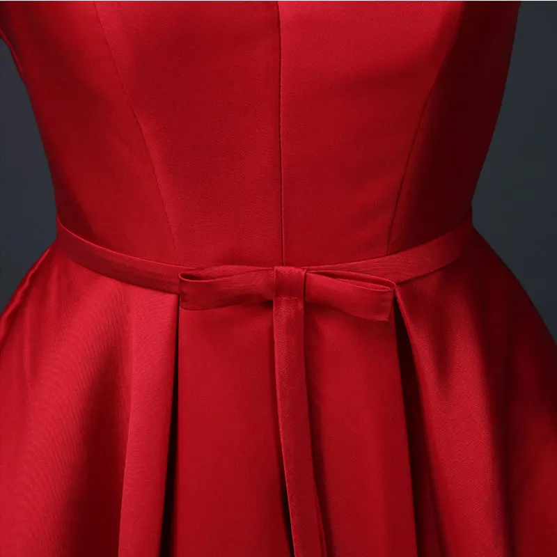 Suosikki короткое вечернее платье 2017 с v-образным вырезом сзади на шнуровке платья