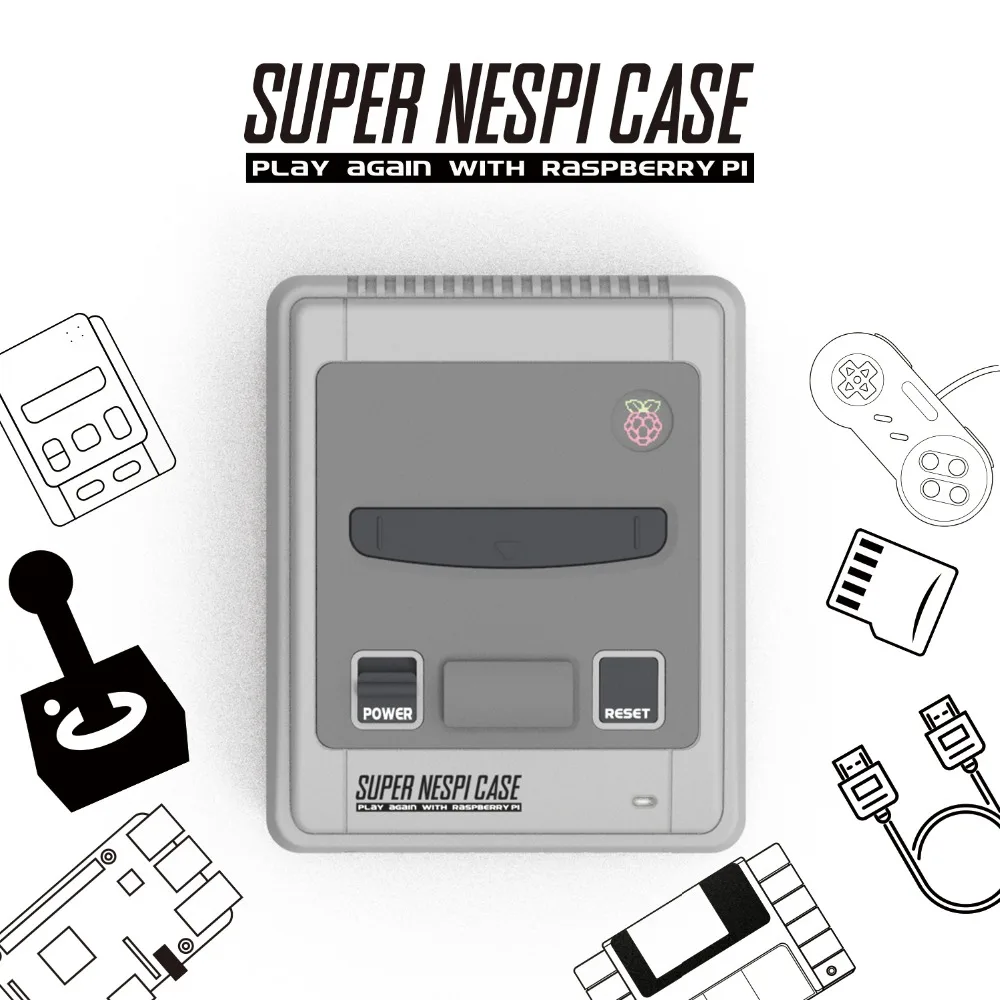 SUPERPI SNESPI Retroflag супер NESPI чехол выключение функциональная кнопка питания комплект
