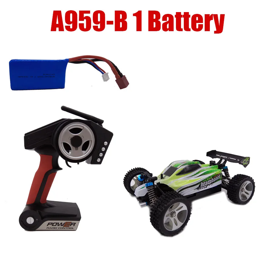 A959-B with 1battery 2,4G Дрифт ру автомобиль 4WD A959-A A979-A высокоскоростной внедорожный дистанционного Управление грузовик багги Радиоуправляемый A959-B A979-B Макс 70 км/ч - Цвет: A959-B with 1battery